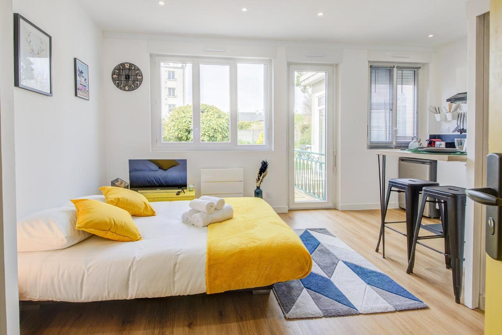 شقة Le Yellow, Studio Renove, Tout Confort, Jardin سانت جاكس دي لا لاند المظهر الخارجي الصورة